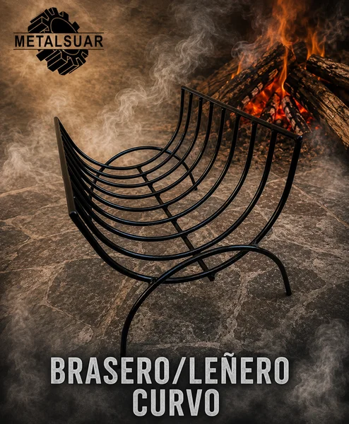 BRASERO/LEÑERO CURVO