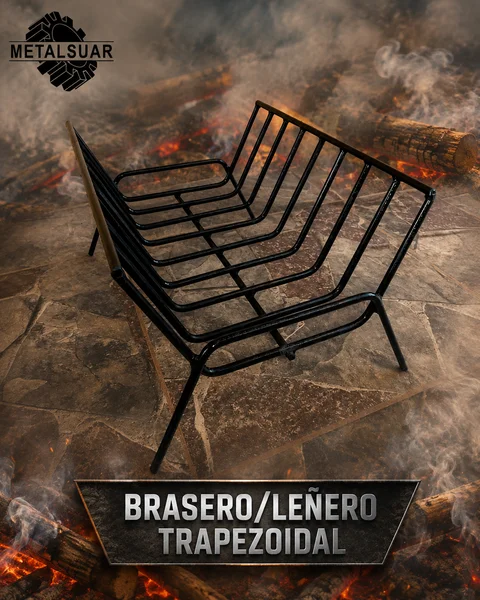 BRASERO / LEÑERO TRAPEZOIDAL