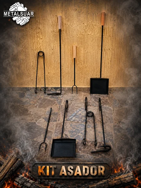 KIT ACCESORIOS P/ ASADOR