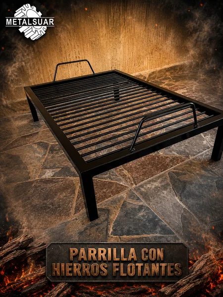 PARRILLA CON HIERROS FLOTANTES