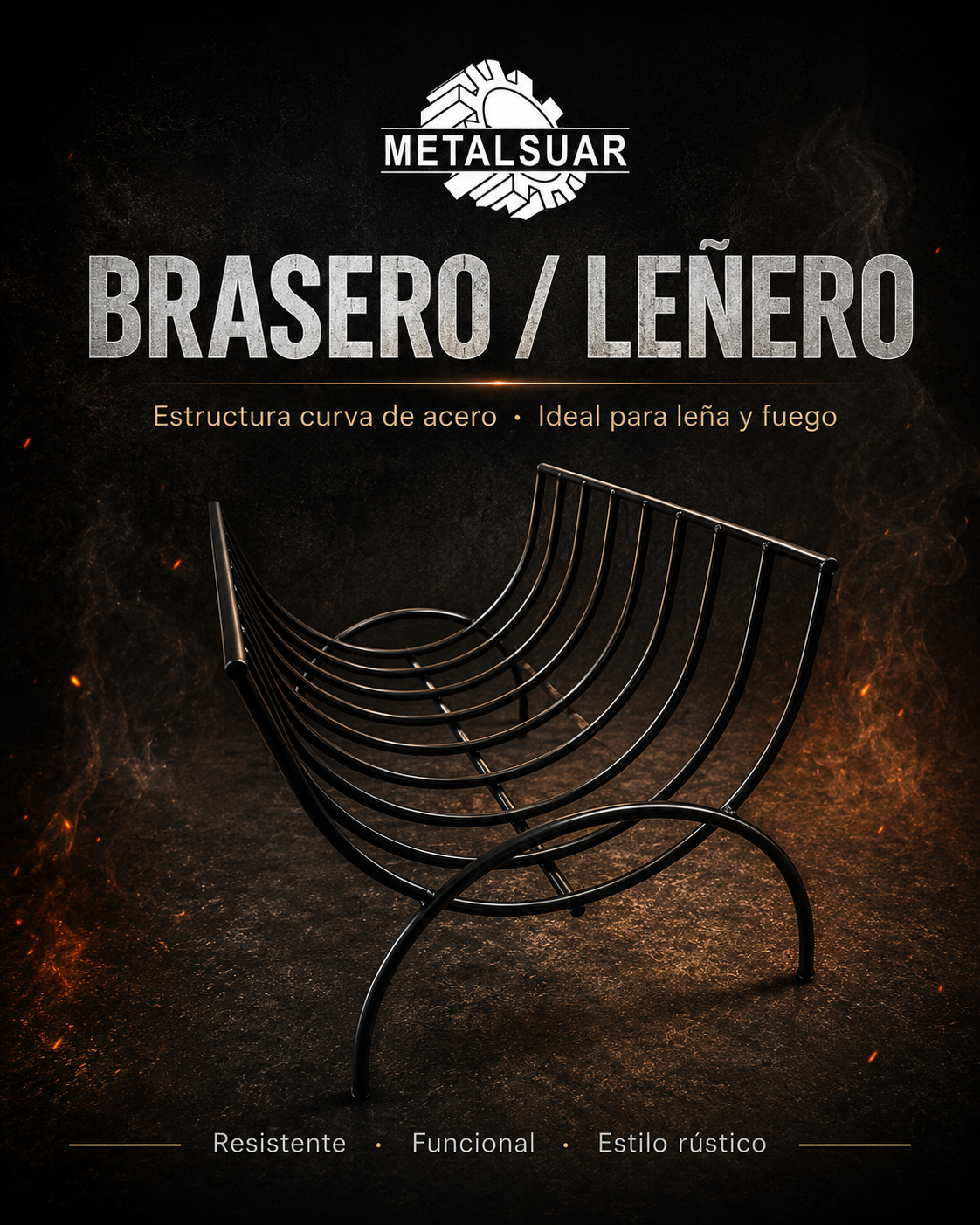Imagen principal de Brasero / Leñero curvo