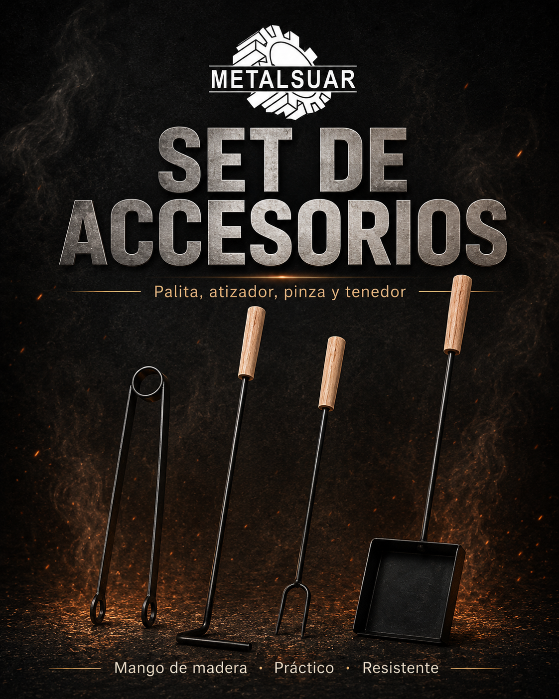 Imagen principal de Set de accesorios para fuego